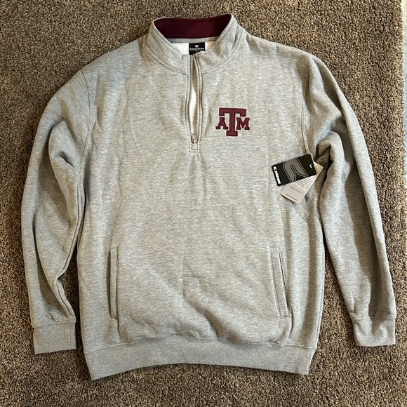 Texas A&M Aggies Colosseum Tortugas Team Logo Quarter-Zip Jacket - Picture 1 of 4